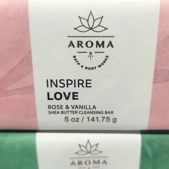 Bath & Body Works Aroma Shea Butter Cleansing Bars Breathe Deep & Inspire Love 2 - Picture 3 of 5
